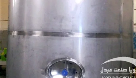 مخزن استیل 12000 لیتری تک جداره