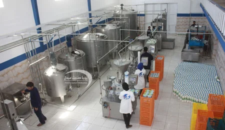 خط تولید ماست و دوغ رستورانی 1000 لیتری