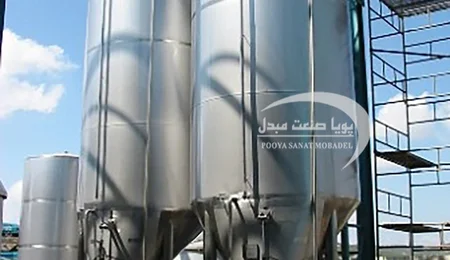 مخزن استیل 40000 لیتری تک جداره