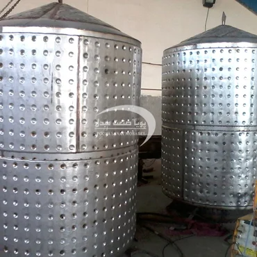 مخزن سه جداره استیل 5000 لیتری