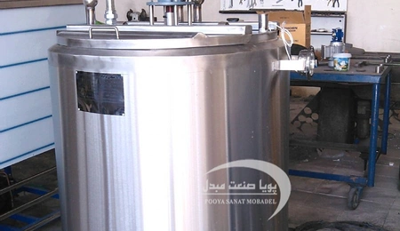 دیگ پخت شیر 500 لیتری استیل