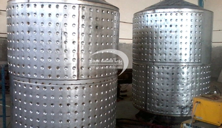 مخزن سه جداره استیل 5000 لیتری