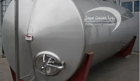 مخزن استیل 15000 لیتری تک جداره