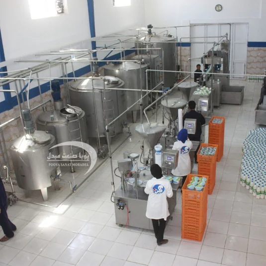 خط تولید ماست و دوغ رستورانی 1000 لیتری